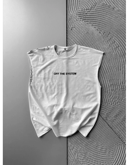 KABARTMA SIRT LEOPAR BASKI ATLET BEYAZ