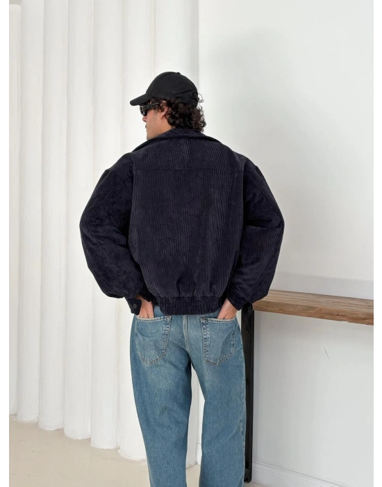 KADİFE ÇITÇITLI CEKET SİYAH