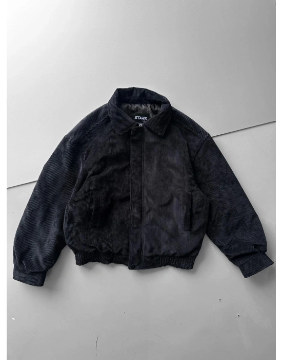 KADİFE ÇITÇITLI CEKET SİYAH