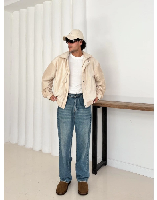 KADİFE ÇITÇITLI CEKET KREM