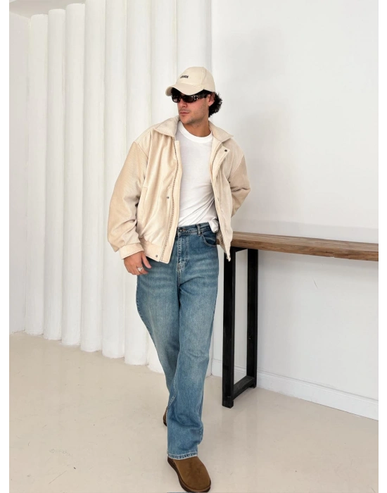 KADİFE ÇITÇITLI CEKET KREM