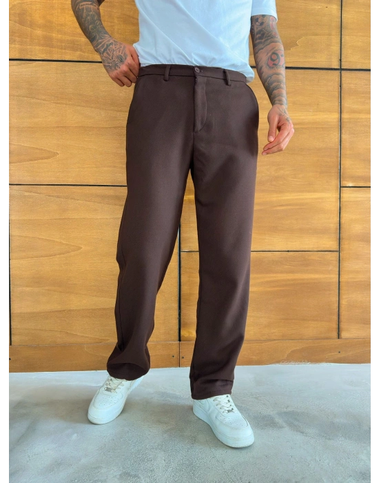 KALIN KUMAŞ BAGGY EFSANE PANTOLON ACI KAHVE