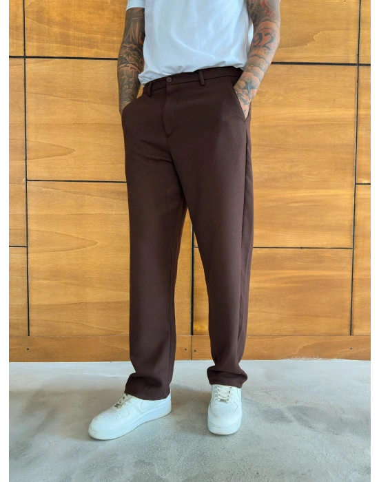 KALIN KUMAŞ BAGGY EFSANE PANTOLON ACI KAHVE