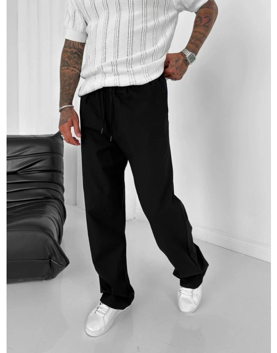 KETEN Gİ BAGGY PANTOLON SİYAH