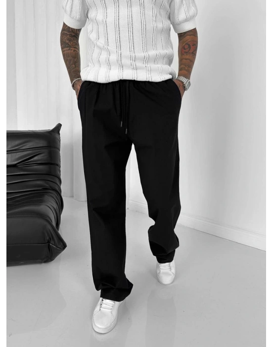 KETEN Gİ BAGGY PANTOLON SİYAH