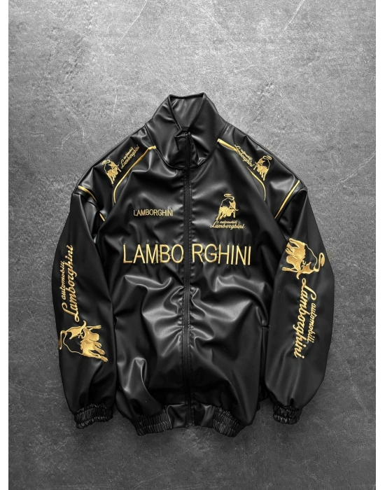 LAMBO OVERSİZE DERİ CEKET