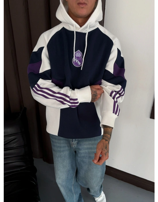 MOR MADRİD PARÇALI KAPÜŞONLU SWEAT