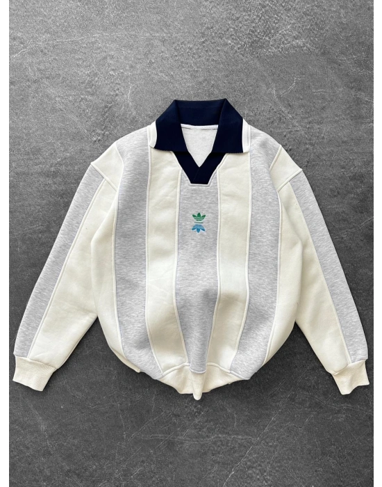 MORİNHO 3 İPLİK OVERSİZE SWEAT BEYAZ