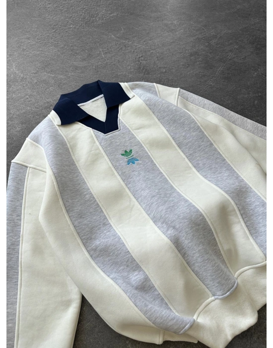 MORİNHO 3 İPLİK OVERSİZE SWEAT BEYAZ