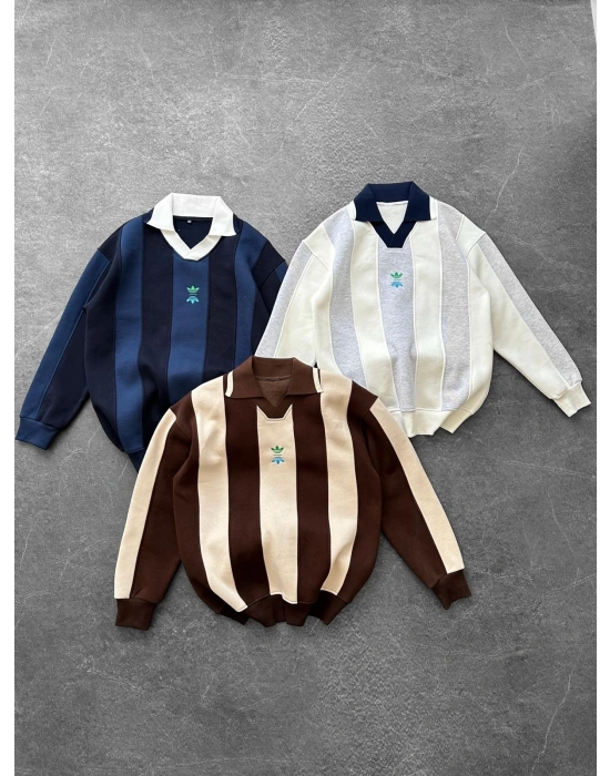 MORİNHO 3 İPLİK OVERSİZE SWEAT BEYAZ