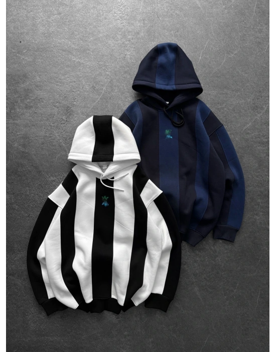 MORİNHO KAPÜŞONLU OVERSİZE SWEAT BEYAZ