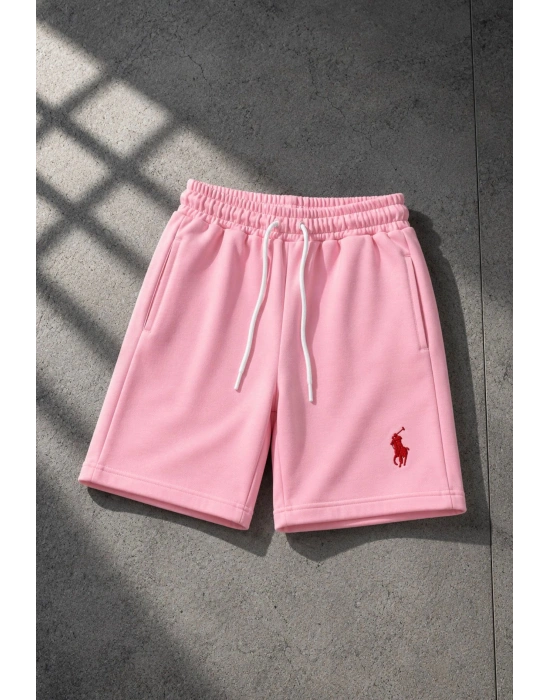 NAKIŞ DES OVERSİZE ŞORT PEMBE