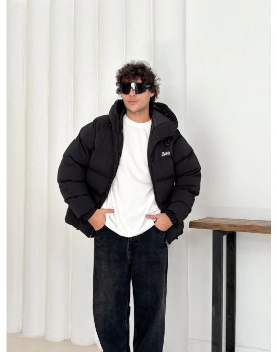 NAKIŞ STWD FULL ŞİŞME KAPÜŞONLU MONT SİYAH