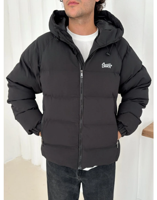 NAKIŞ STWD FULL ŞİŞME KAPÜŞONLU MONT SİYAH