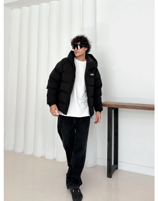 NAKIŞ STWD FULL ŞİŞME KAPÜŞONLU MONT SİYAH