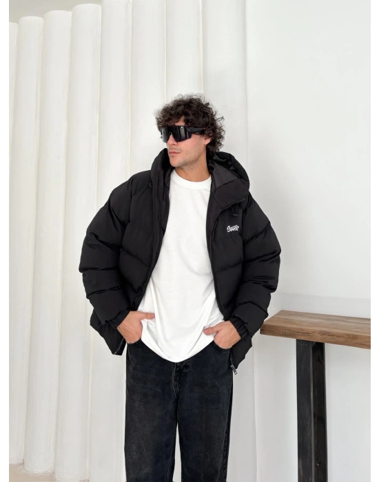 NAKIŞ STWD FULL ŞİŞME KAPÜŞONLU MONT SİYAH