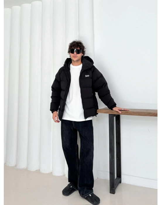 NAKIŞ STWD FULL ŞİŞME KAPÜŞONLU MONT SİYAH