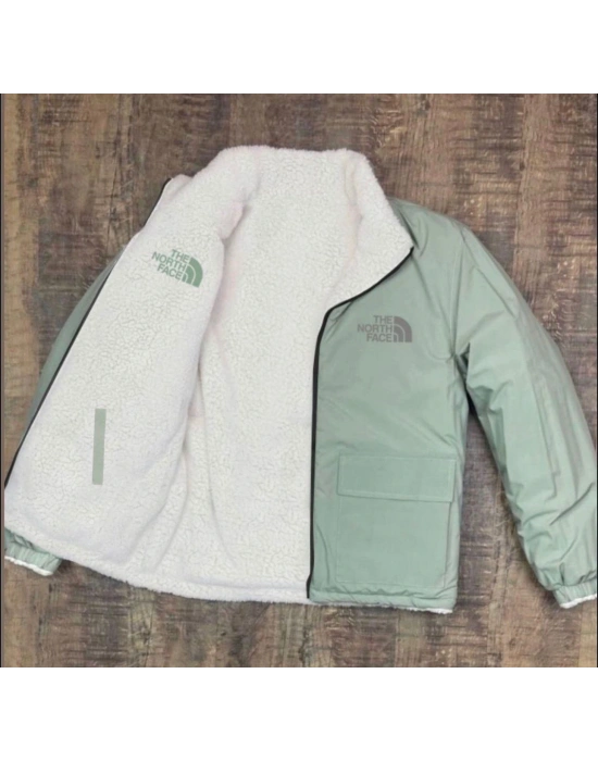 NF ÇİFT TARAFLI PELUŞ OVERSİZE MONT YEŞİL