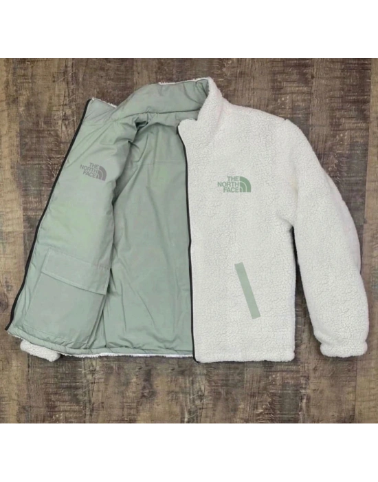 NF ÇİFT TARAFLI PELUŞ OVERSİZE MONT YEŞİL