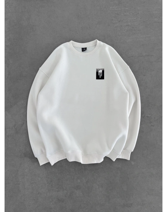 NF CLS 3 İPLİK ŞARDONLU SWEAT BEYAZ