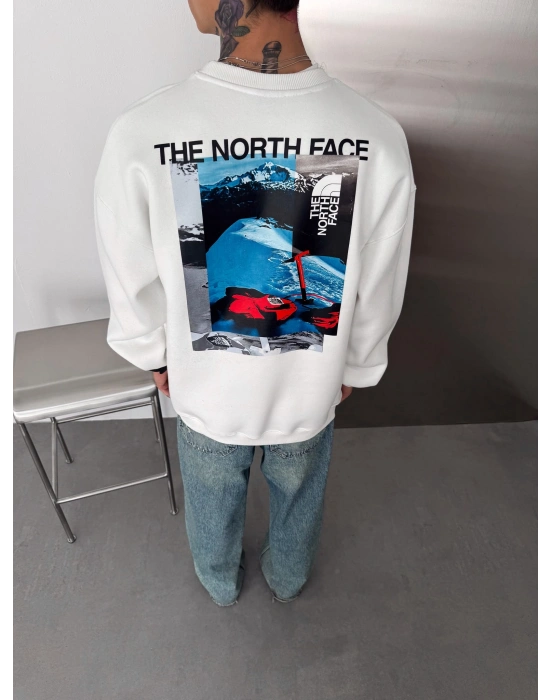 NF CLS 3 İPLİK ŞARDONLU SWEAT BEYAZ