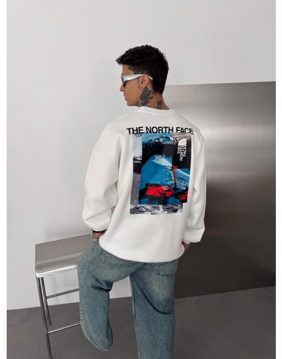 NF CLS 3 İPLİK ŞARDONLU SWEAT BEYAZ