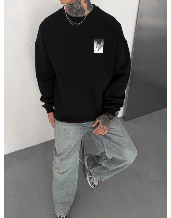 NF CLS 3 İPLİK ŞARDONLU SWEAT SİYAH