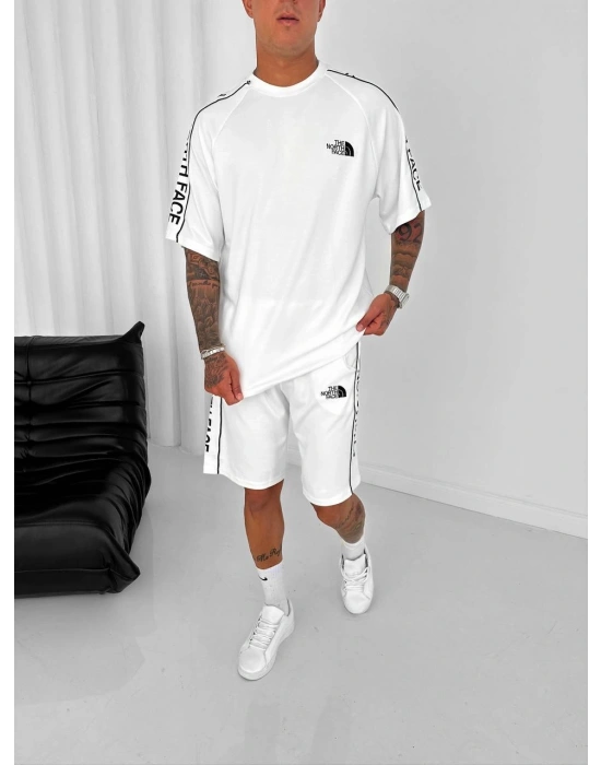 NF OVERSİZE OYSHO KUMAŞ ŞORTLU TAKIM BEYAZ