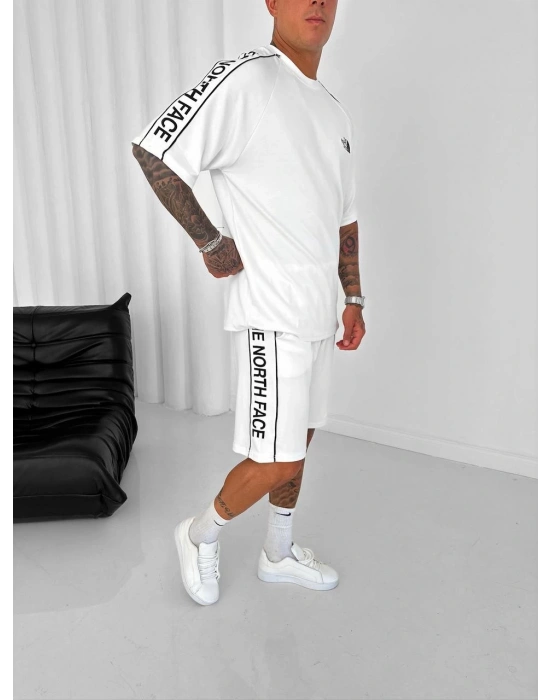 NF OVERSİZE OYSHO KUMAŞ ŞORTLU TAKIM BEYAZ