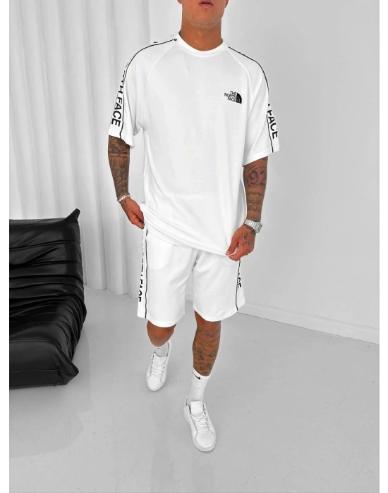 NF OVERSİZE OYSHO KUMAŞ ŞORTLU TAKIM BEYAZ
