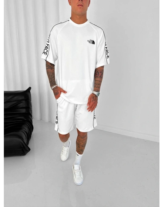 NF OVERSİZE OYSHO KUMAŞ ŞORTLU TAKIM BEYAZ