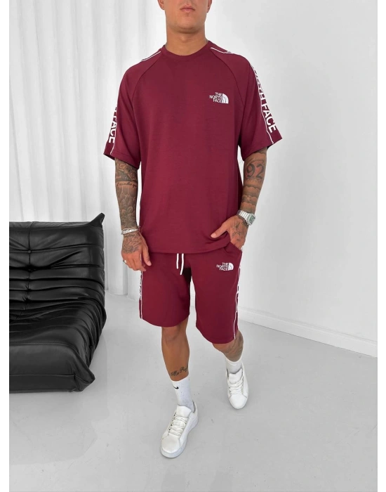 NF OVERSİZE OYSHO KUMAŞ ŞORTLU TAKIM BORDO