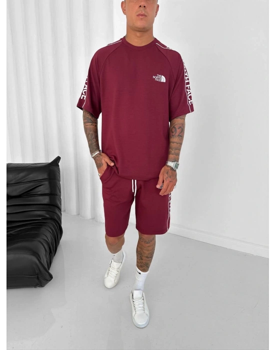 NF OVERSİZE OYSHO KUMAŞ ŞORTLU TAKIM BORDO