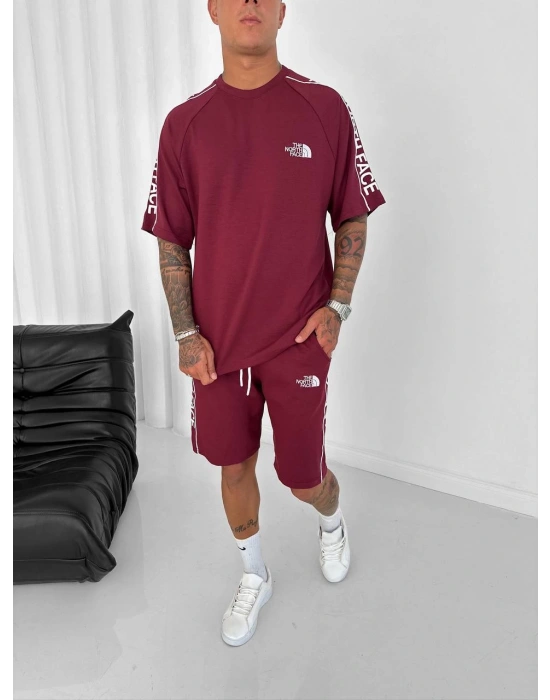 NF OVERSİZE OYSHO KUMAŞ ŞORTLU TAKIM BORDO