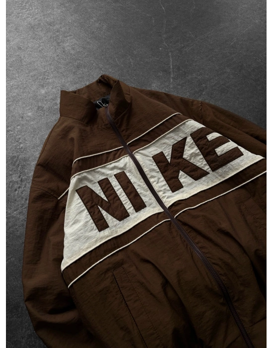 NK 2 KIRIŞIK KUMAŞ OVERSİZE ASTARLI CEKET KAHVE