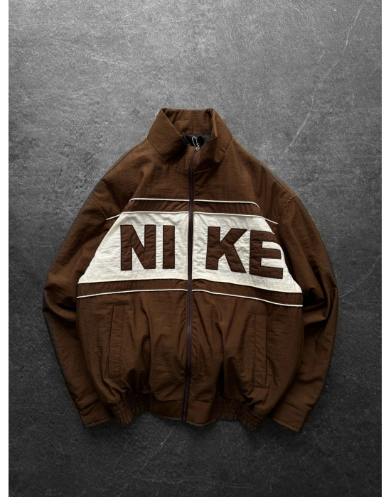 NK 2 KIRIŞIK KUMAŞ OVERSİZE ASTARLI CEKET KAHVE