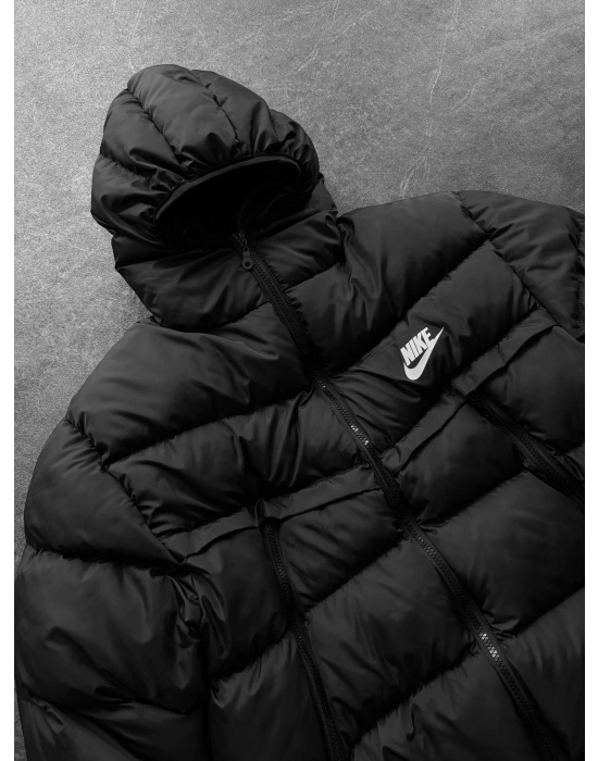 NK BASKILI FULL ELYAF DOLUM YÜKSEK CEP MONT SİYAH