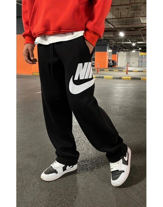 NK BÜYÜK BASKI BAGGY EŞOFMAN ALTI SİYAH