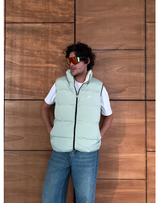 NK ÇİFT TARAFLI PELUŞ YELEK YEŞİL