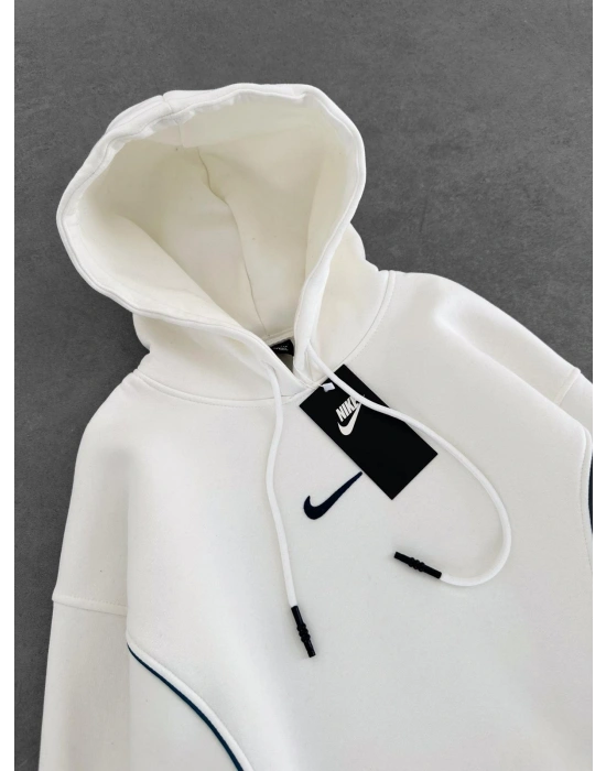 NK KALIN PUNTO 3 İPLİK KAPÜŞONLU SWEAT BEYAZ