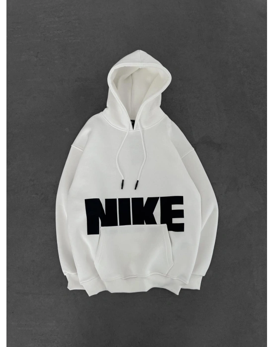 NK KALIN PUNTO 3 İPLİK KAPÜŞONLU SWEAT BEYAZ