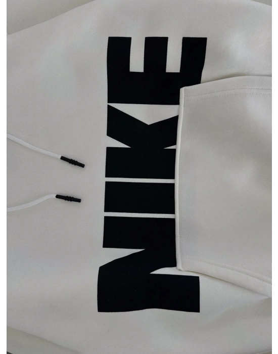 NK KALIN PUNTO 3 İPLİK KAPÜŞONLU SWEAT BEYAZ