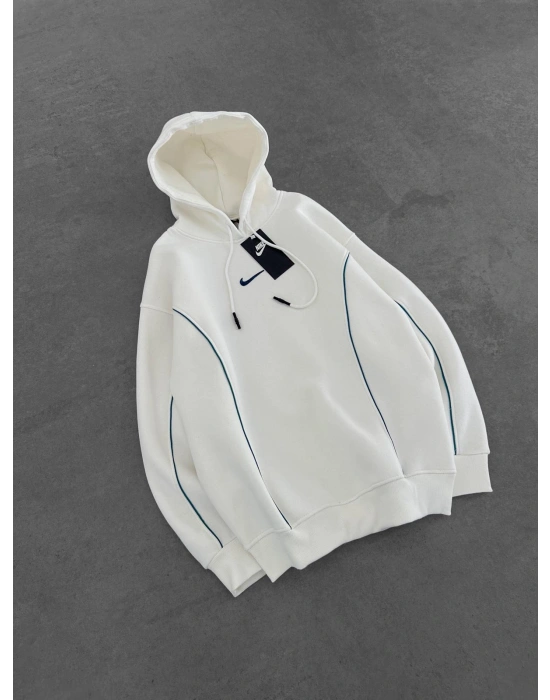 NK KALIN PUNTO 3 İPLİK KAPÜŞONLU SWEAT BEYAZ