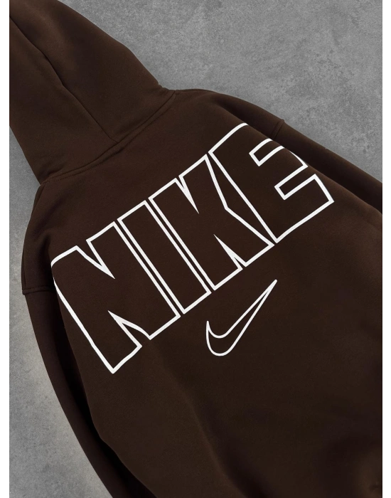 NK KALIN PUNTO 3 İPLİK KAPÜŞONLU SWEAT KAHVE