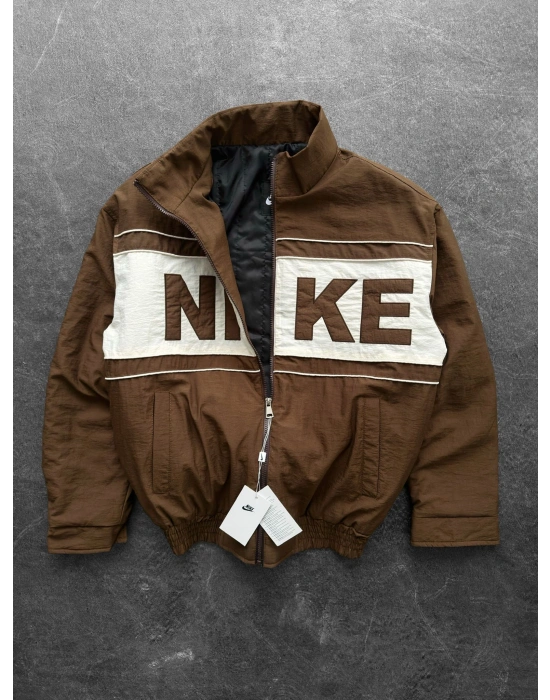 NK KIRIŞIK KUMAŞ OVERSİZE ASTARLI CEKET KAHVE