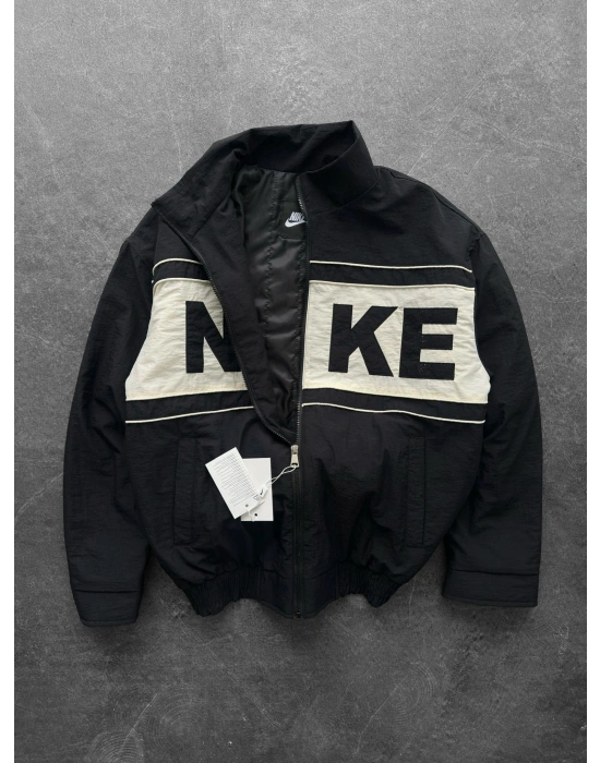 NK KIRIŞIK KUMAŞ OVERSİZE ASTARLI CEKET SİYAH