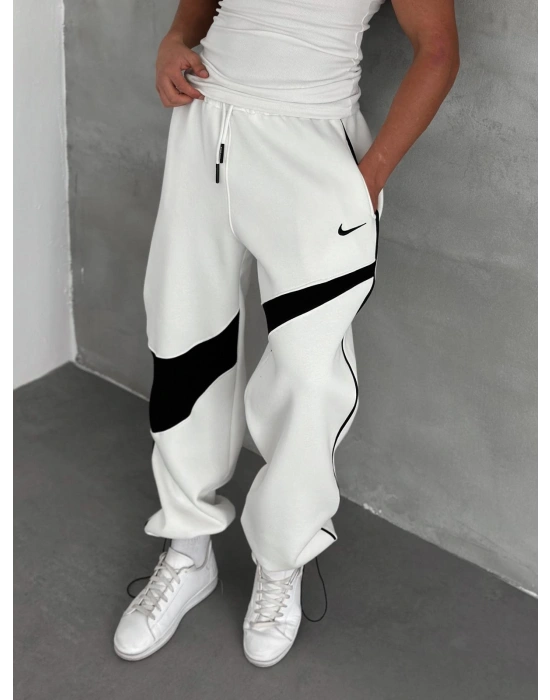 NK ULTRA BAGGY FUL PARCALI EŞOFMAN BEYAZ