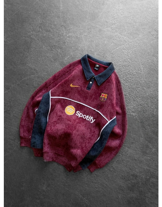 NK YIKAMA 3 İPLİK POLO YAKA BRC SWEAT BORDO
