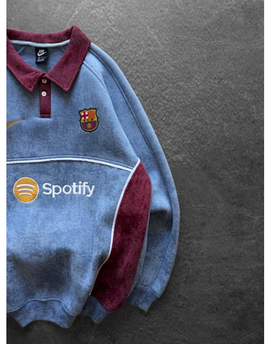 NK YIKAMA 3 İPLİK POLO YAKA BRC SWEAT MAVİ
