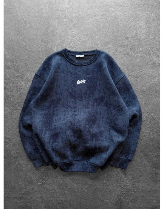 STW YIKAMA 3 İPLİK ŞARDONLU BİSİKLET YAKA SWEAT LACİ